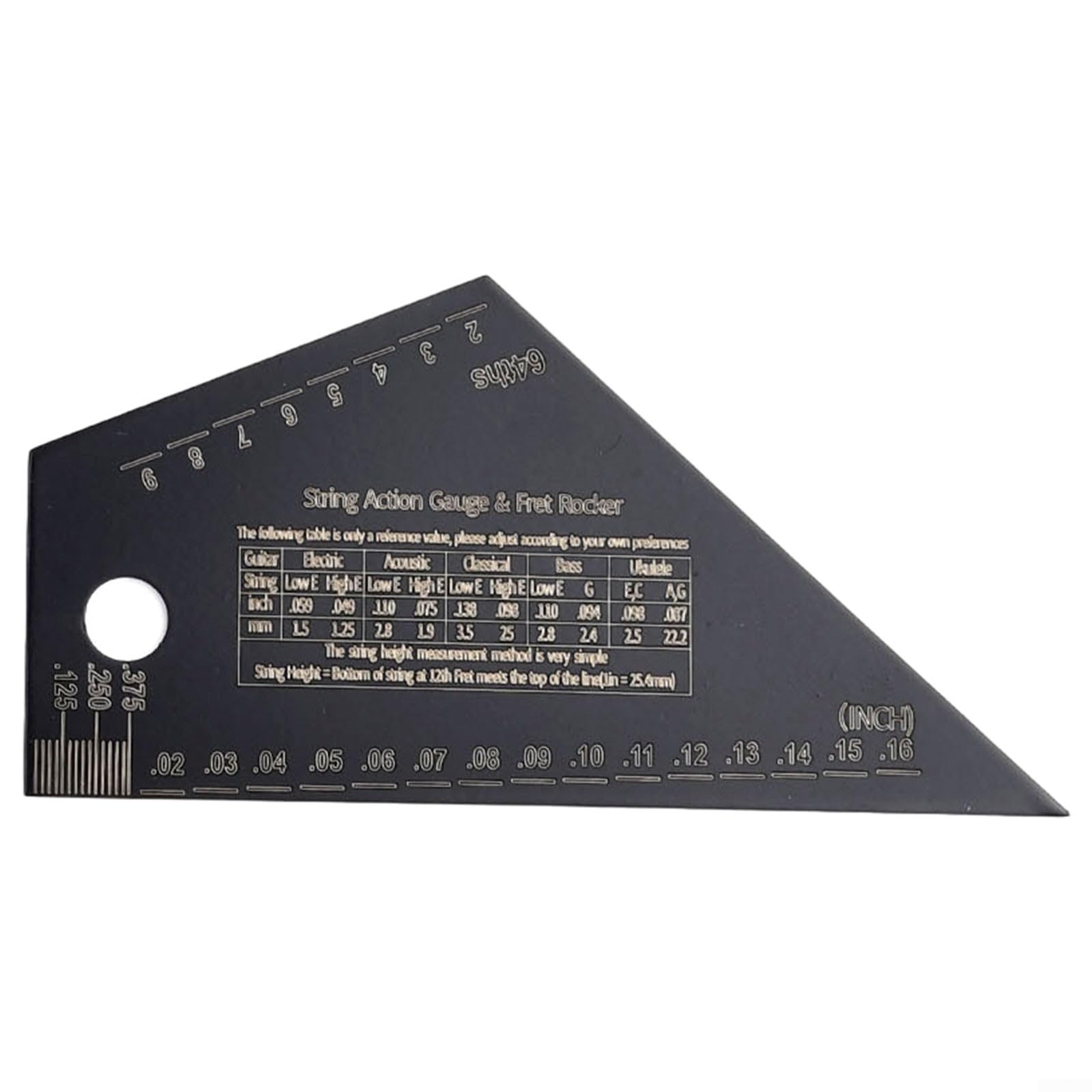 FUBESK 4 strumenti da liutaio a doppia scala, manico per chitarra, con bordo dritto, righello per chitarra e basso, strumento di livellamento dei tasti