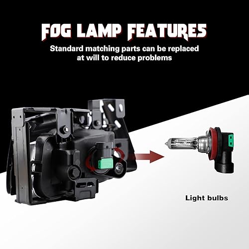 Miniatura 6 de RP Remarkable Power, Se adapta al kit de luces antiniebla transparentes Accord de 4 puertas (no compatible con híbridos) FL7046 interruptor,