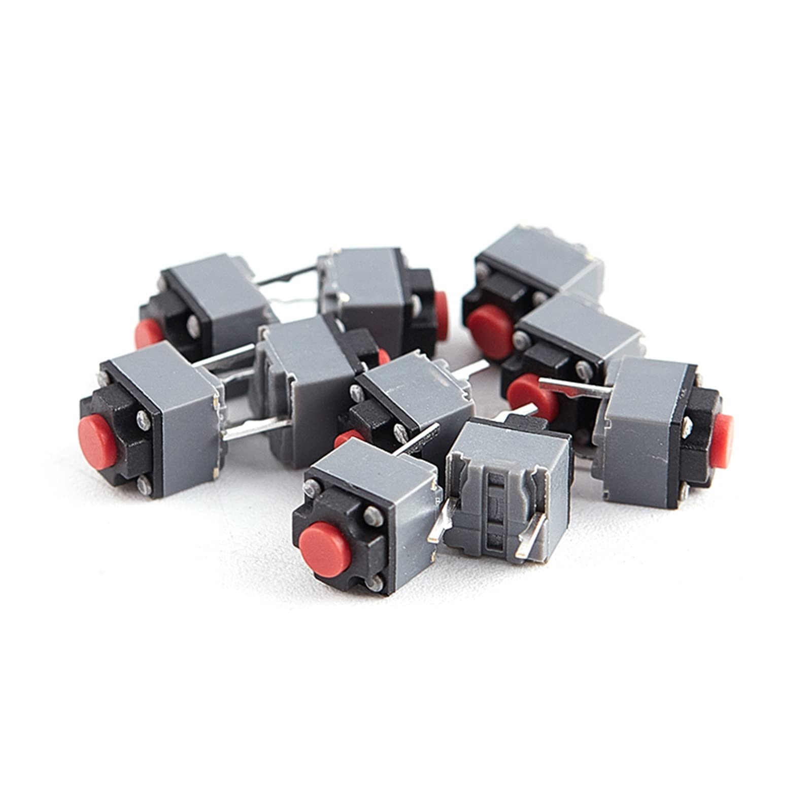 Nowy 10 szt. przycisku wyciszenia 6 x 6 x 7,3 cichego przełącznika bezprzewodowego myszki przewodowej przycisk myszki mikro przełącznik (kolor: wąż z formą)