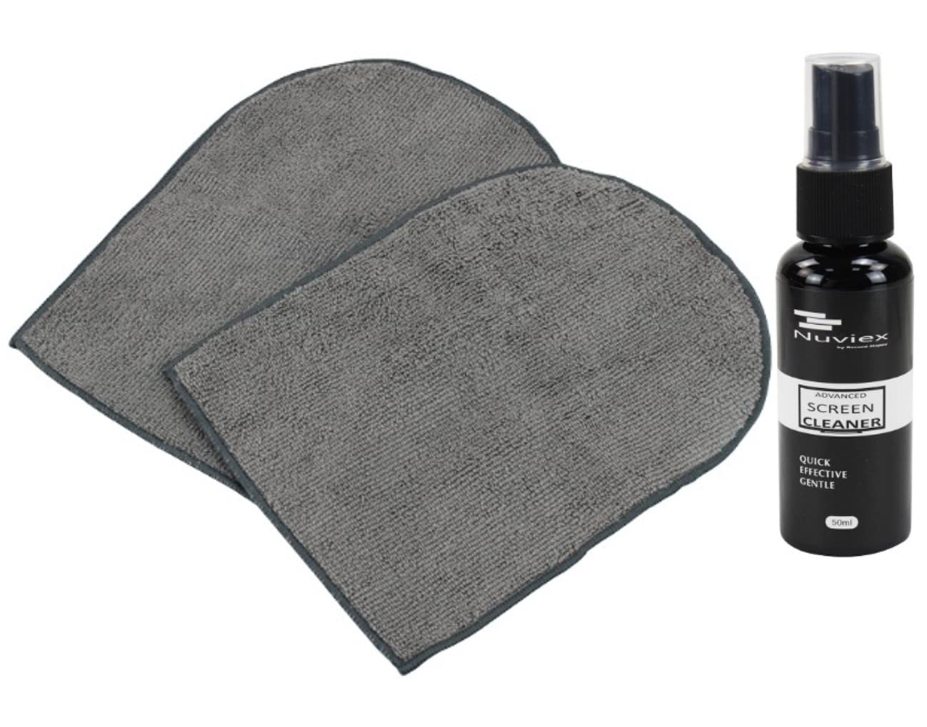 Screen Cleaner Cloth Microfiber Glove - TV Laptop Screen Cleaning Microfiber Towel and Mist Spray Kit, Computer Screen Cleaner for LCD, Phone, Car Screen, Ipad, Monitor and Electronic Devices 2pack