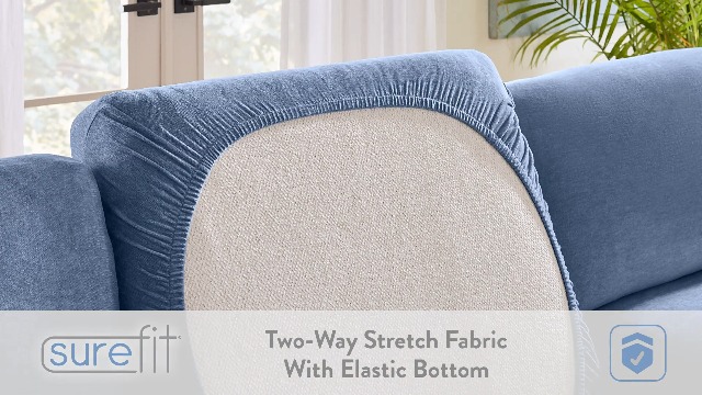 Amazon.com: SureFit Cedar Stretch Texture Sectional Slipcovers