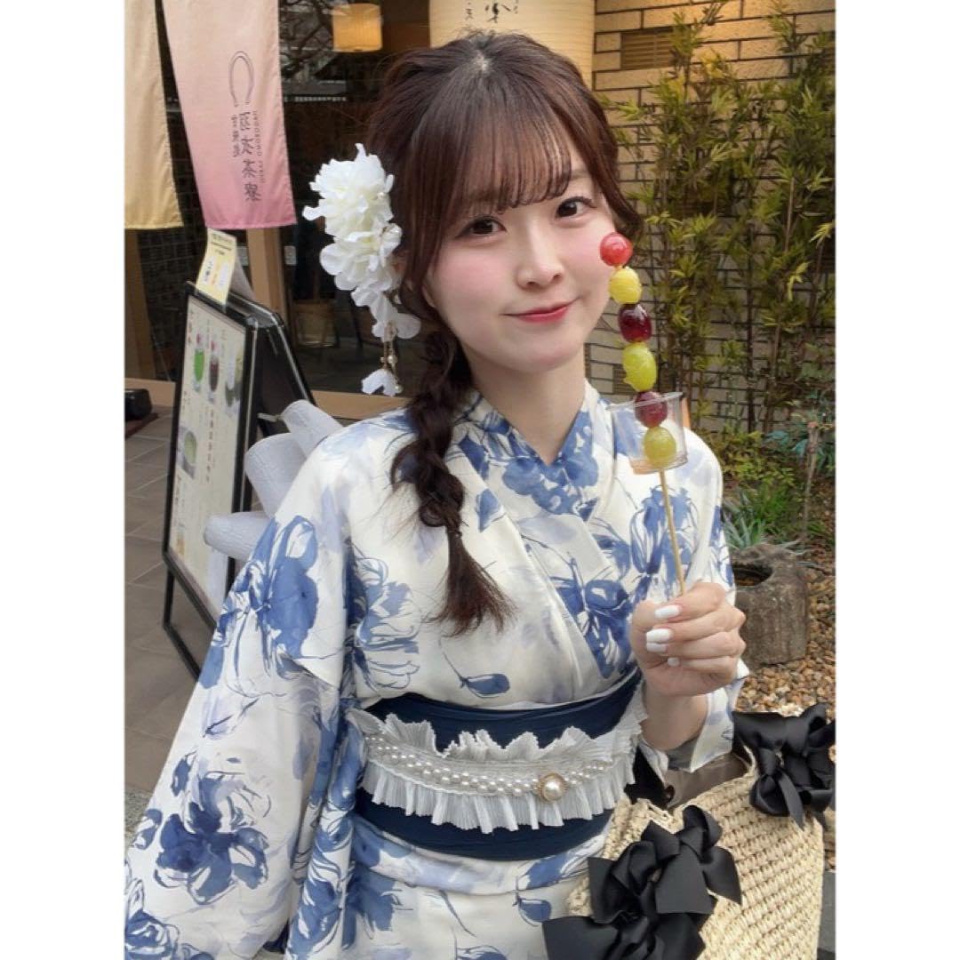 水彩花柄浴衣セット［tu1489］ 水彩花柄浴衣セット[tu1489] | レディースファッション通販の