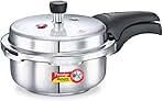 Prestige Deluxe Alpha Stainless Steel Pressure Cooker, 2 Liters/2.11 Quarts