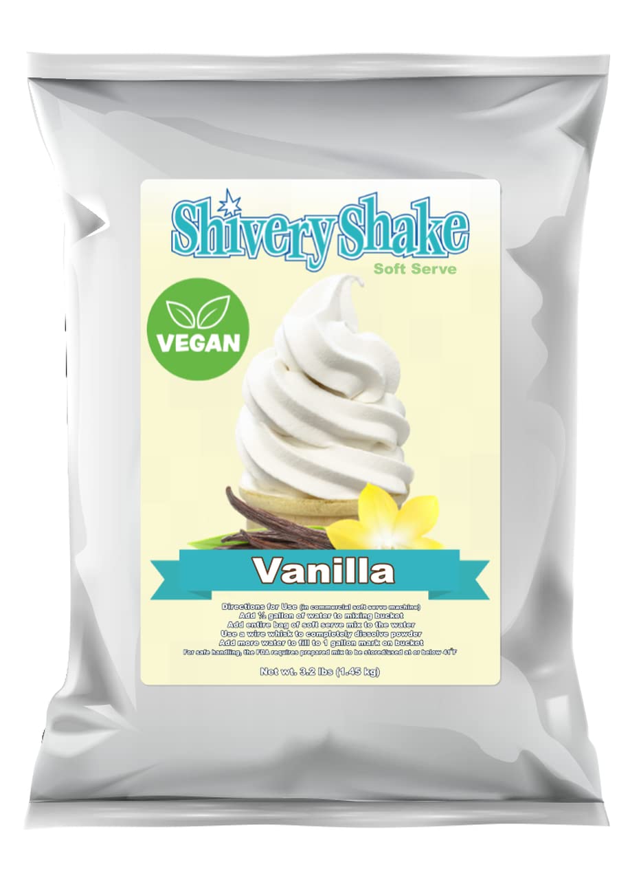 Shivery Shake VEGAN Vanilla Soft Serve Ice Cream Mix Grocery & Gourmet Food