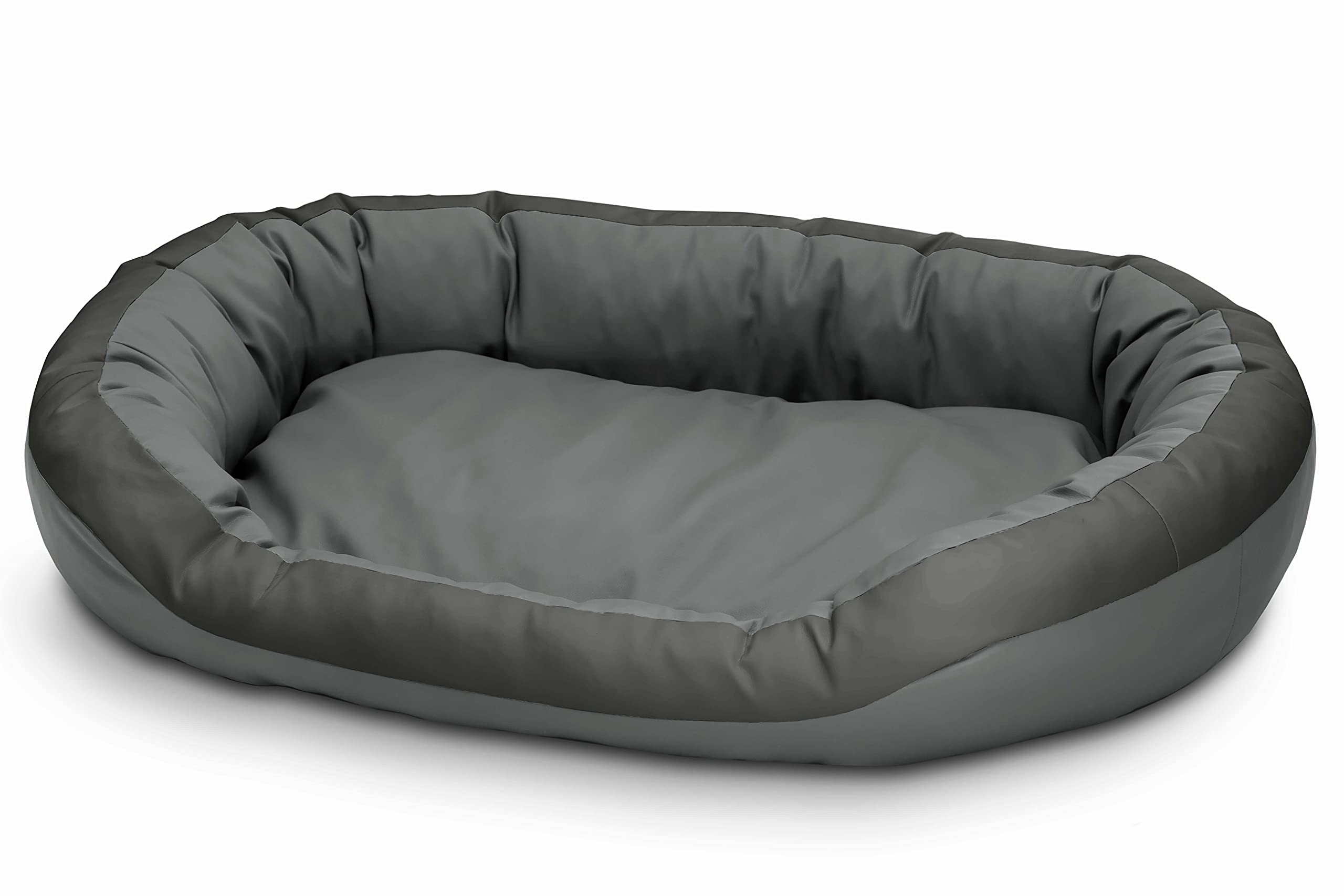 Cama para perros de cuero ecológico, suave para perros medianos y grandes, cama mullida para perros, sofá Luxus XL/XXL