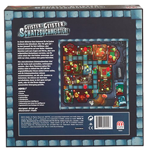 Mattel Games Y2554 - Geister, Geister, Schatzsuchmeister, Brettspiel, Gesellschaftsspiel ab 8 Jahren – Bild 8