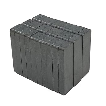 Ceramic Magnets 1 3/5" x 1/2" x 1/5" Rectangular Magnets Heavy Duty Blocks Grade 8 Ceramic Rectangular Bar Magnet for Crafts,DIY, Science and Hobbies30 Pack