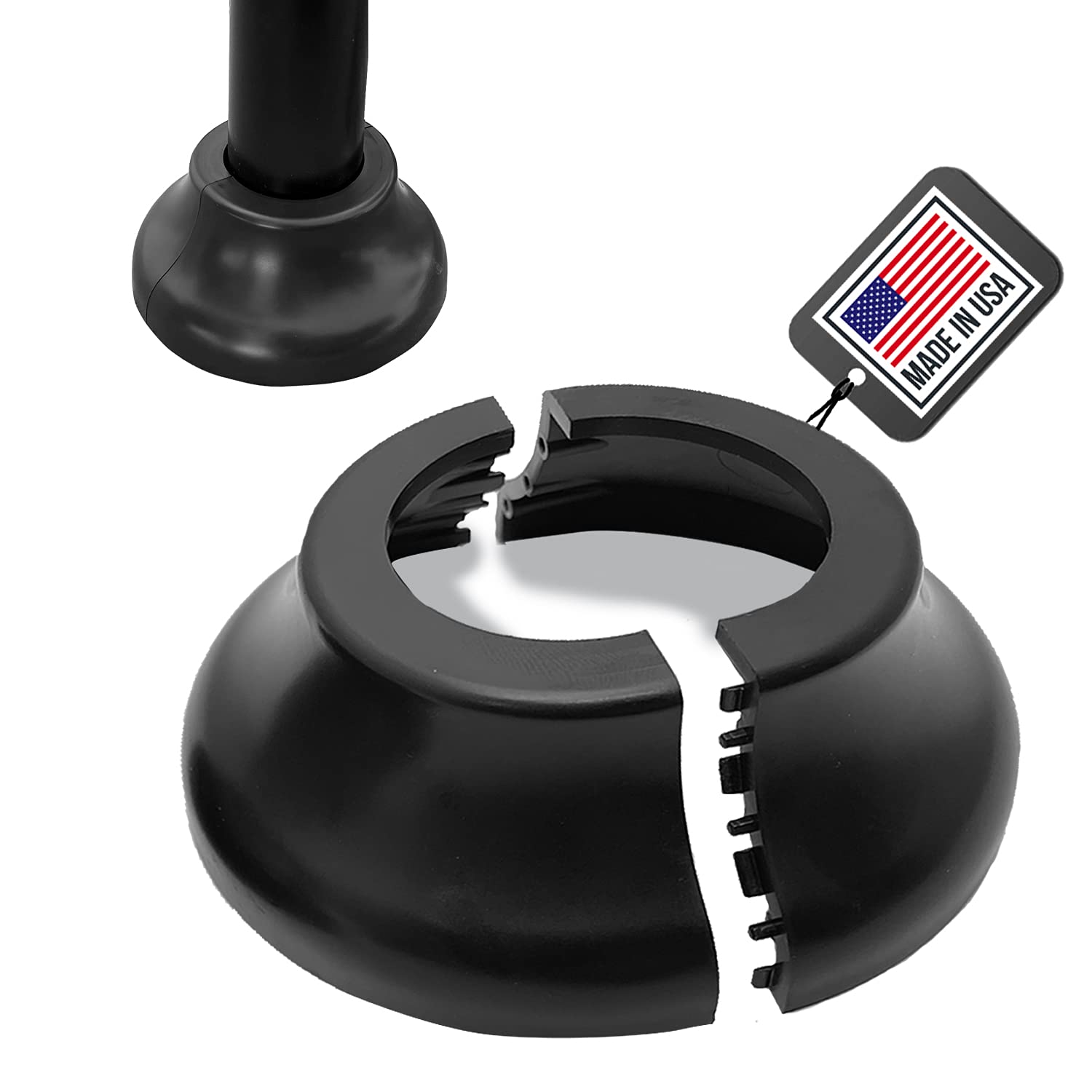 Buy Simshoe Deck Post Base Cover Durable, SnapTogether Round Shoe Base Instantly Transforms