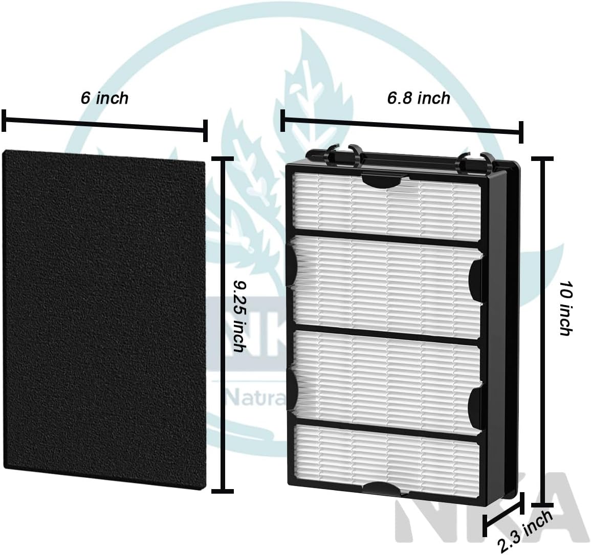 HAPF600 Filter Replacement for Holmes Air Purifier Filter B - Compatible with HAPF600 HAP615 HAP625 HAP650 HAPF600D HAPF600D-U2, Part # 600, 600D, 600D-U2-3 HEPA filters and 6 carbon pre-filters - Image 2