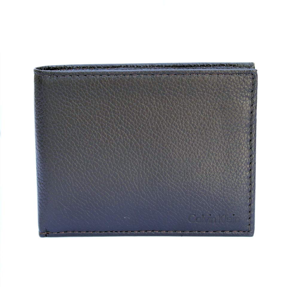 Calvin Klein Men's RFID Blocking Leather Bifold Wallet