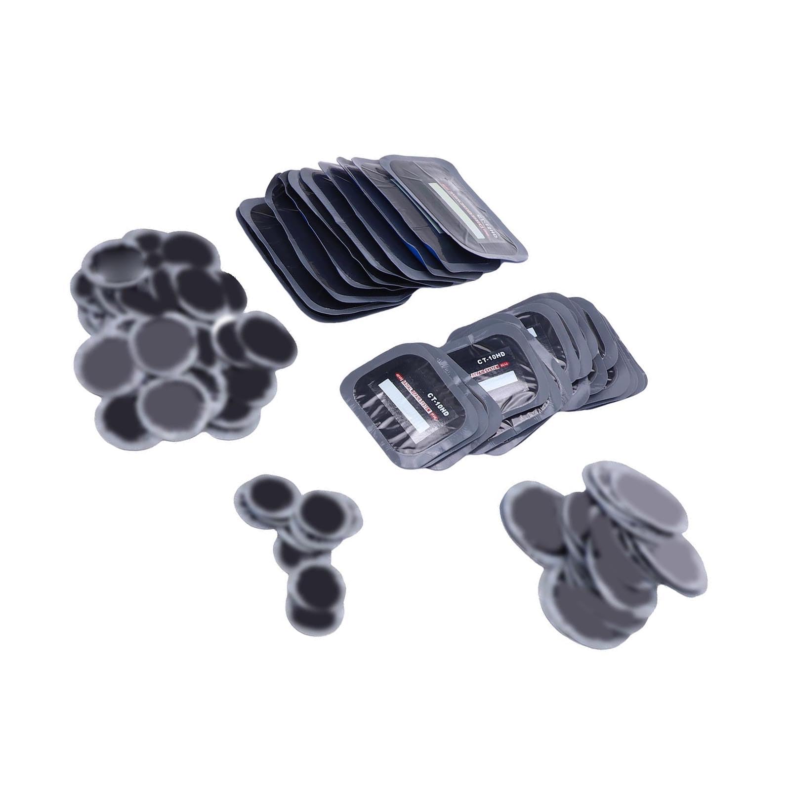 100 pezzi Toppe per pneumatici 65x80mm 85 × 120mm Patch di riparazione radiale in gomma Patch di riparazione rapida per freddo per auto camion autobus trattore veicolo moto
