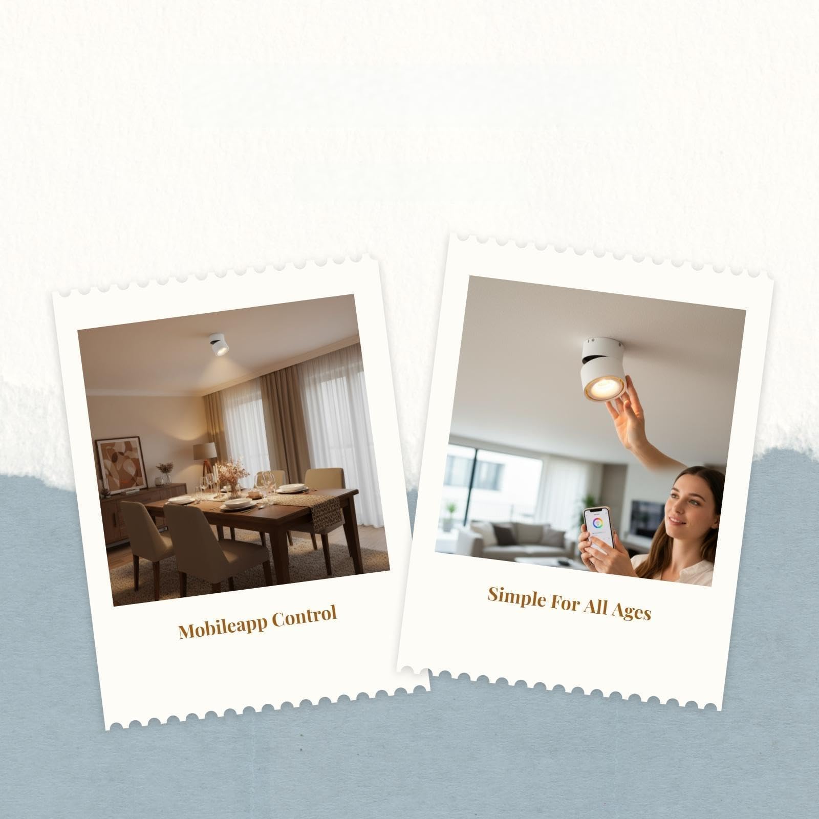 Smart light-emitting diode Ceiling Light, Dimmable Surface Mount, Remote Control, Color Changing, Flush Mount for Living Room, Bedroom, Kitchen Black 1-head HomeKit-image-43