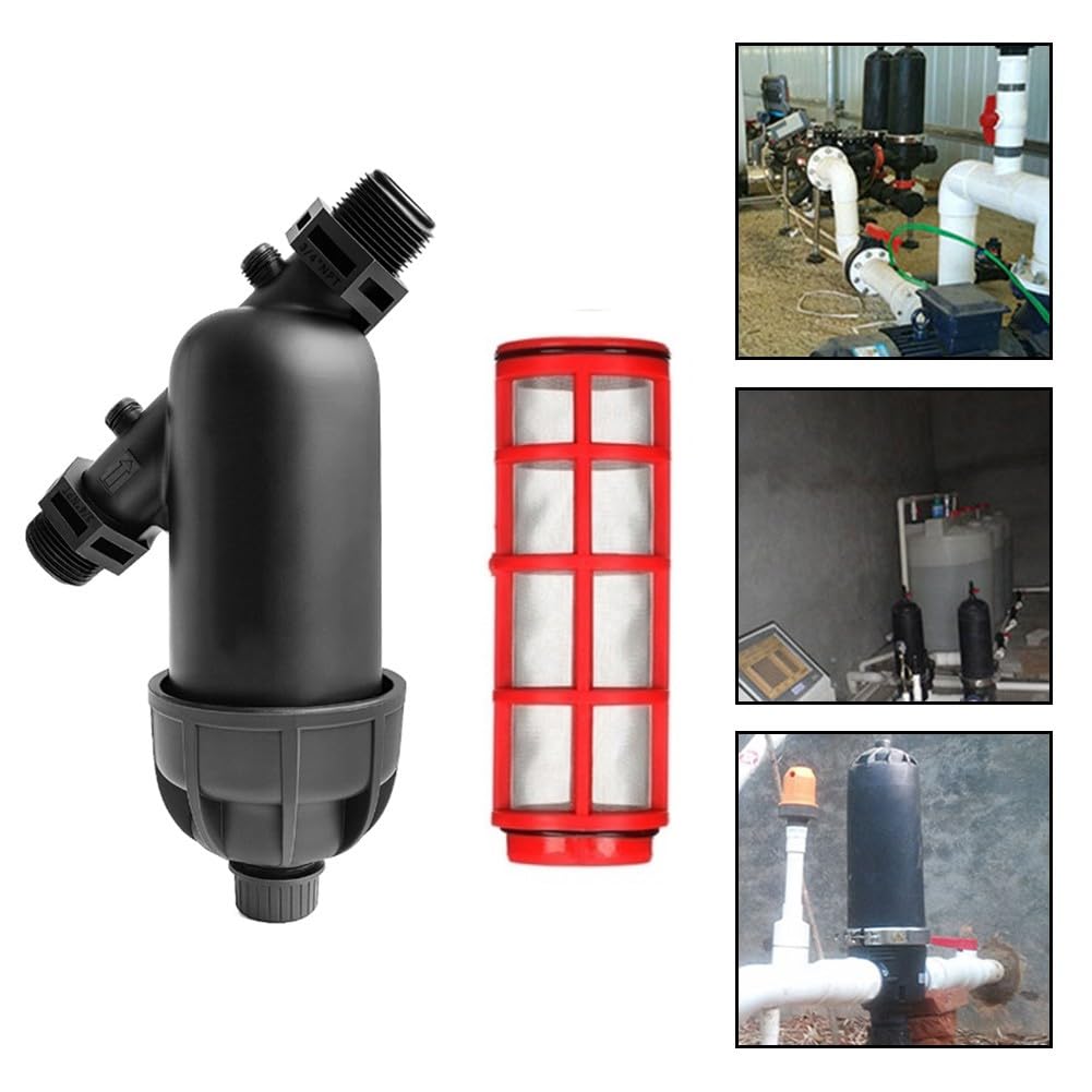 Confezione da 2 filtri a Y per irrigazione a goccia NPT con schermo in acciaio inossidabile, filtro per tubo da giardino in linea da 3/4" e 1" per agricoltura e casa