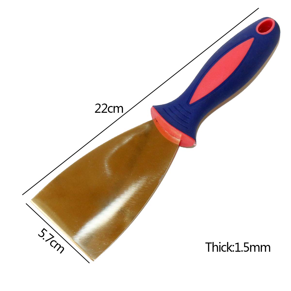 Raspador de espátula masilla 60Mm, raspador pintura multiusos for reparación del hogar, herramientas manuales(60Mm)