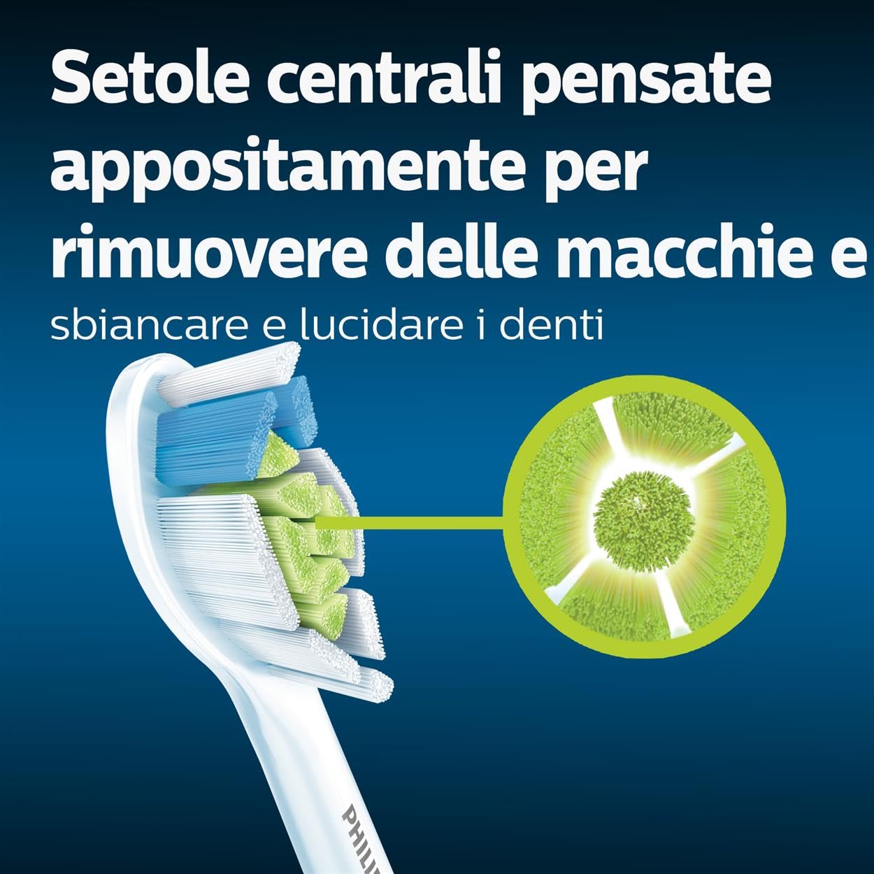 Philips Sonicare W2 Optimal White Testine Standard Per Spazzolino Elettrico Sonico, Bianco, 6 Unità, Confezione Da 1