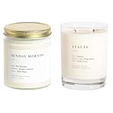 Sunday Morning Jar Candle and Italia Classic 2-Wick Candle Bundle