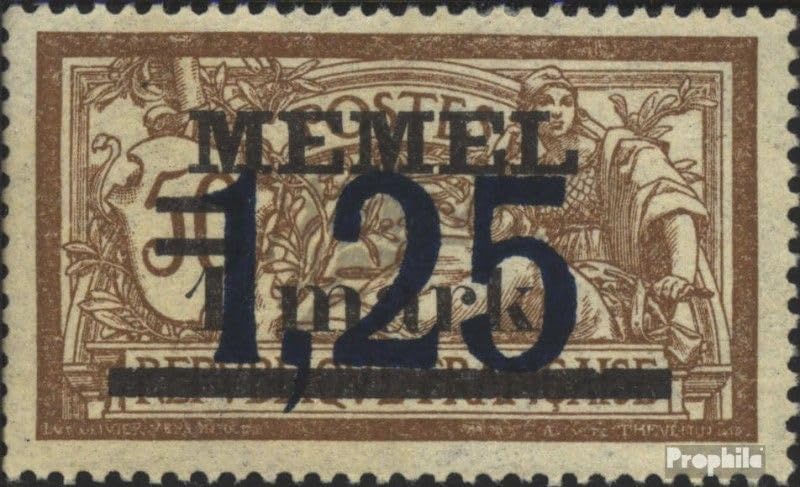 Prophila Collection Memelgebiet 50 oblitéré 1922 Numéro complémentaire (Timbres pour Les...