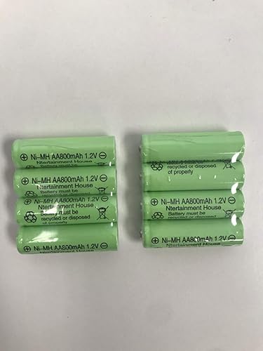 8 piezas tamaño 1.2V AA (300600800mAh) o AAA (600mAh800mAh) y batería recargable Ni-CdNi-MH para luz solar y dispositivos solares (1.2V AA 800mAh
