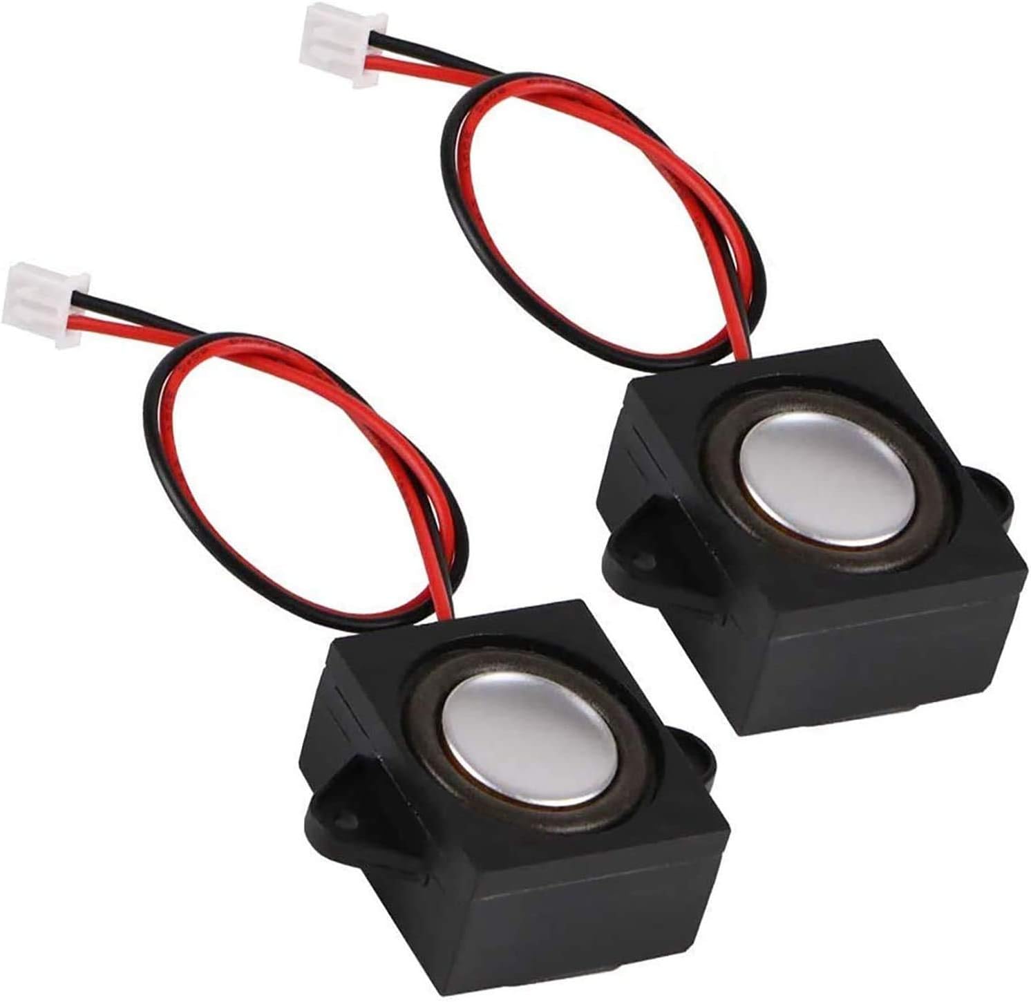 MakerHawk 2PCS 4 Ohm 3 Watt Speaker for A rduino Single Cavity Mini Speaker Full-Range Cavity Mobile Portable Advertising Machine Speaker with 11mm Line Length JST-PH2.0mm-2 pin Terminal