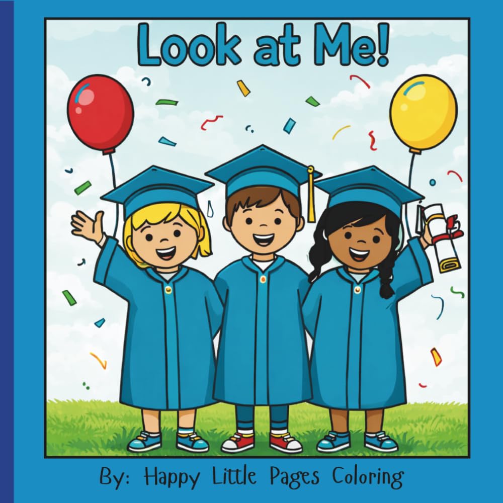 Look at Me!: A Fun Primary Graduation Coloring Book for Kindergarten, Preschool Kids | Class of 2026 Keepsake Activity Book
