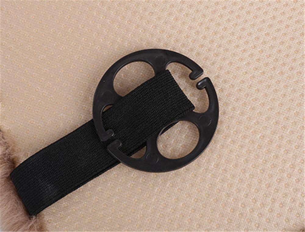Universal Auto Sitzbezug Autositzauflage Sitzkissen Lammfell Sitzauflage Stuhlauflage Schaffell Kissen fürs Auto Rollstuhlauflage schön (Weinrot,3PCS)