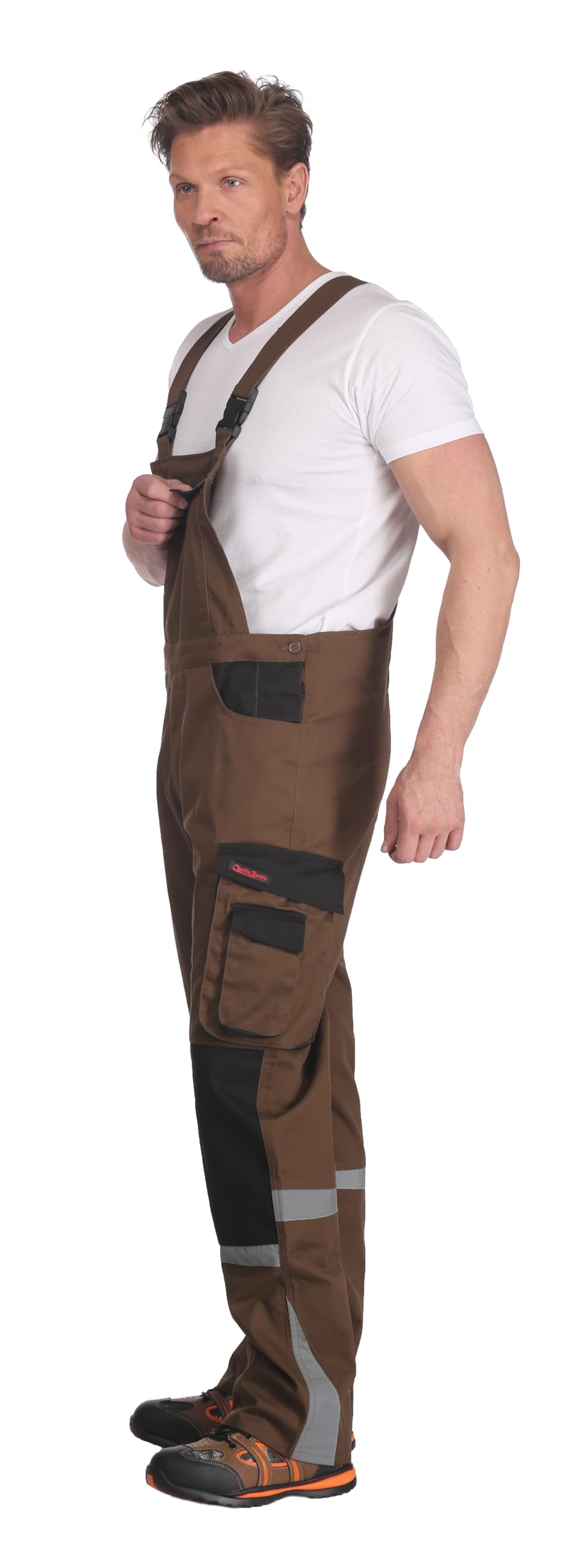 Arbeitslatzhose Profi, Charlie Barato®, braun/schwarz