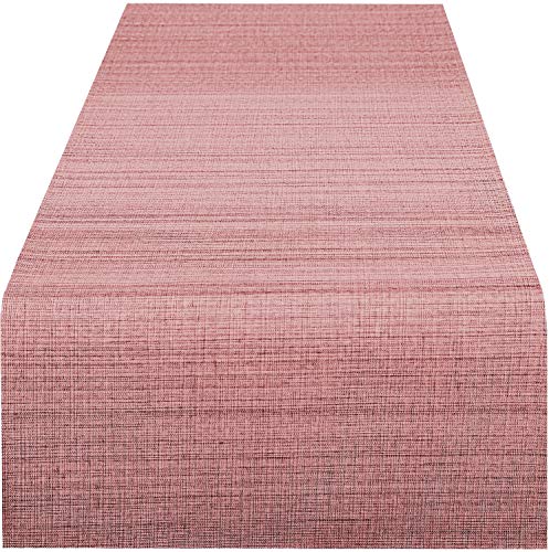 Delindo Lifestyle Chemin de table SAMBA rose, imperméable anti tache, pour la maison et jardin, 40x140 cm Cover
