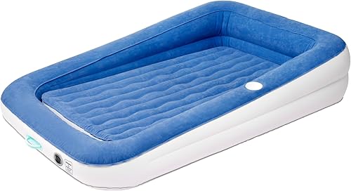 Miniatura 2 de SoundAsleep Dream Series - Colchón de aire para niños con bomba externa de alta velocidad, parachoques de seguridad extra altos, cama inflable para