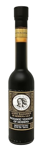 Cucina & Amore Vinagre balsámico de Módena | Alta densidad, auténtico IGP italiano, glaseado de alimentos, reducción, aderezo para ensaladas, disponible en Yaxa Costa Rica