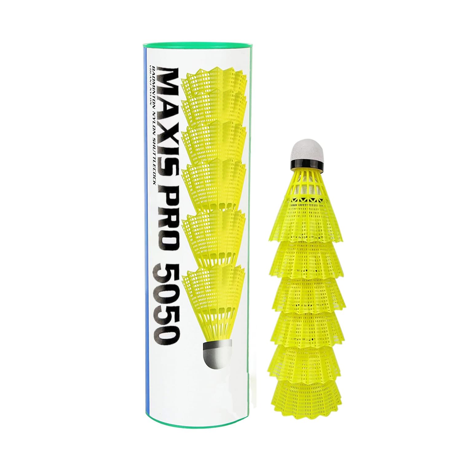 Strauss Maxis Pro Nylon Shuttlecock, (Pack of 6)