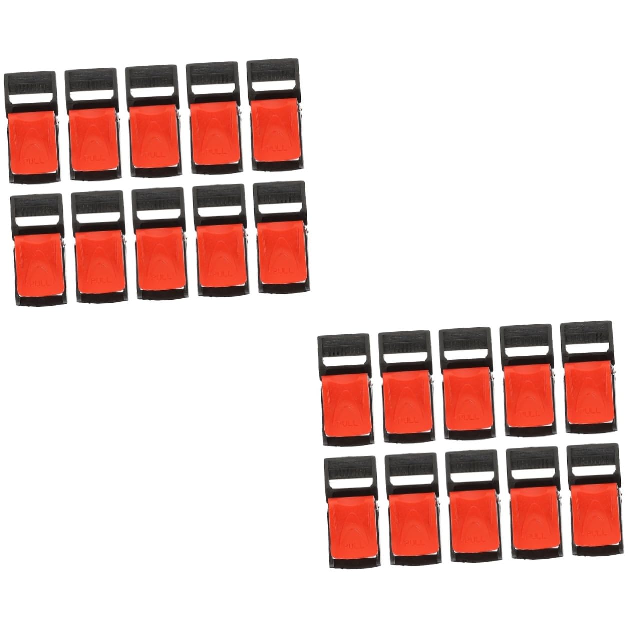 Clips De Menton Pour Casque - Lot De 2, Serrure à Fiche, Noir, 47.5x21.5 Mm, Remplacement Facile