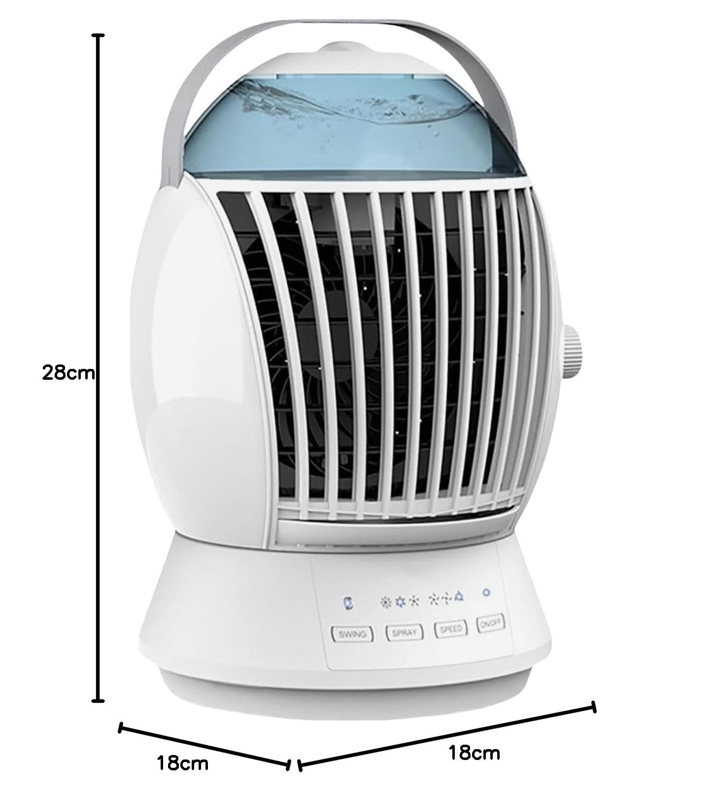 Piccola Aria Condizionata Ventola di Raffreddamento Oscillante a 3 Velocità Ventola di Raffreddamento Per Camera Da Letto Camera Da Letto