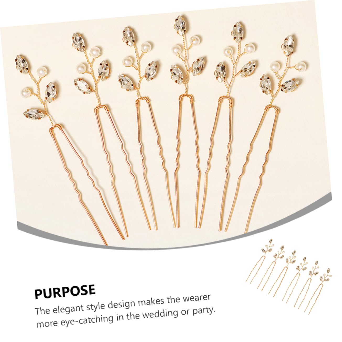 VICASKY 18 Pollici Fermagli per Sposa Vintage U Accessori con e Handmade per Matrimonio Cerimonie e Feste
