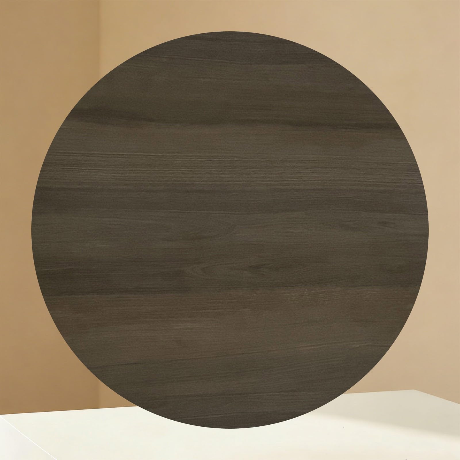 Lazy Susan Taca do serwowania stołu, marmurowy talerz obrotowy, łatwy do dzielenia się, obrót o 360°, łatwy do czyszczenia, na imprezy domowe (drewno, 90 cm)