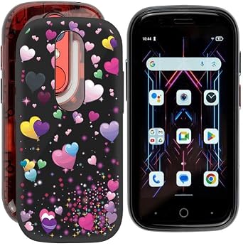 Phone Case for Unihertz Jelly Star 3.00", Full Body Fall Protection Black Cover Ultra Thin Soft TPU Bumper Shockproof Shell for Unihertz Jelly Star Case - Pink Balloon