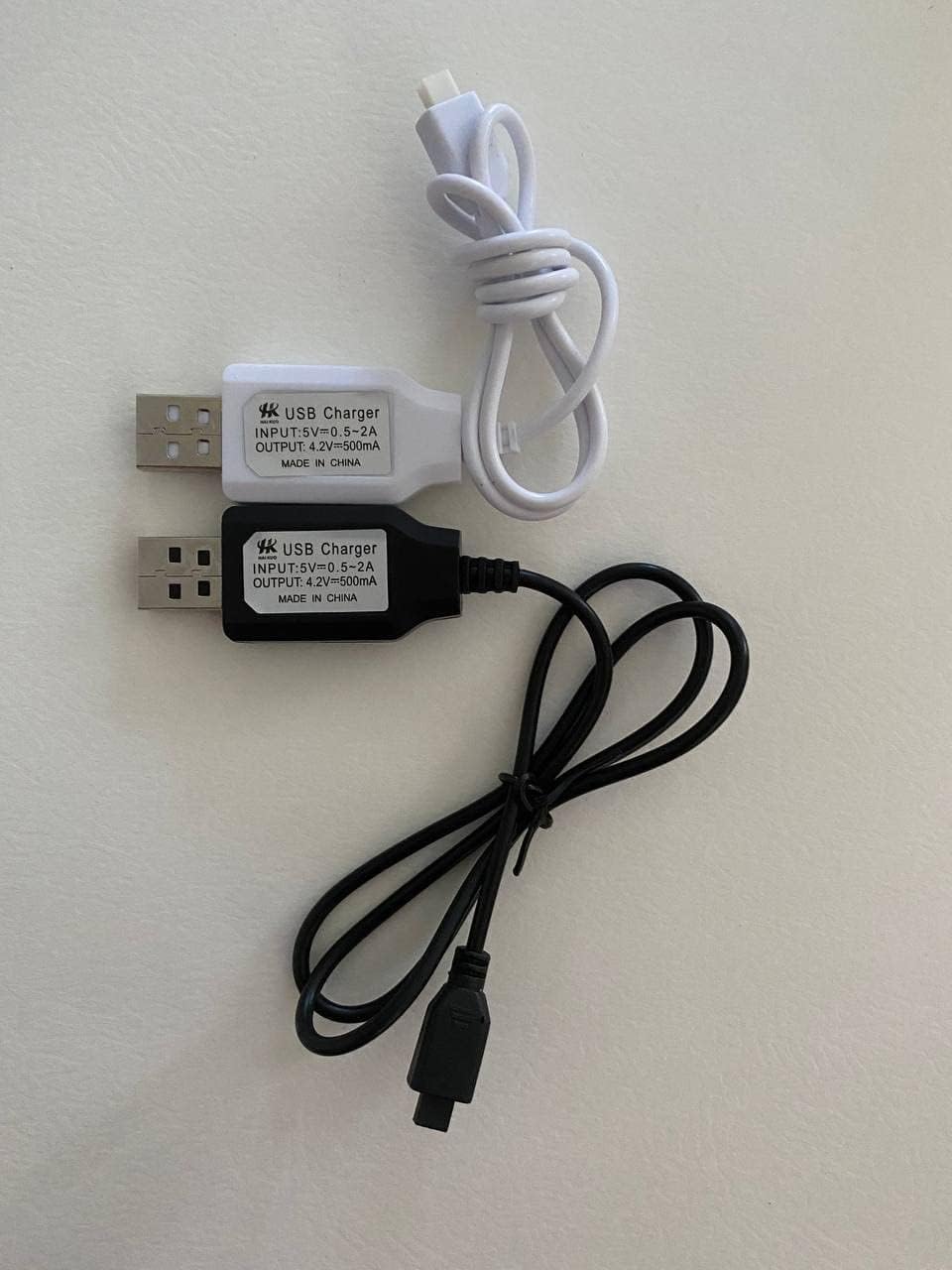 Set of Two Different Chargers for Sharper Image DX-2 Drones Use one which is Correct
