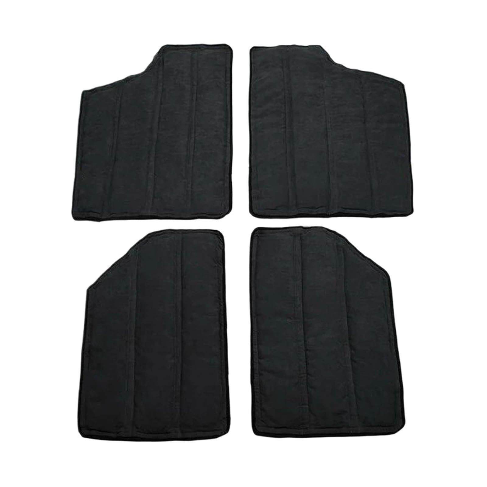 Sound Deadener Heat Insulation Shield Mat Kit for Jeep for Wrangler JK JKU for Sahara Sport(Black)
