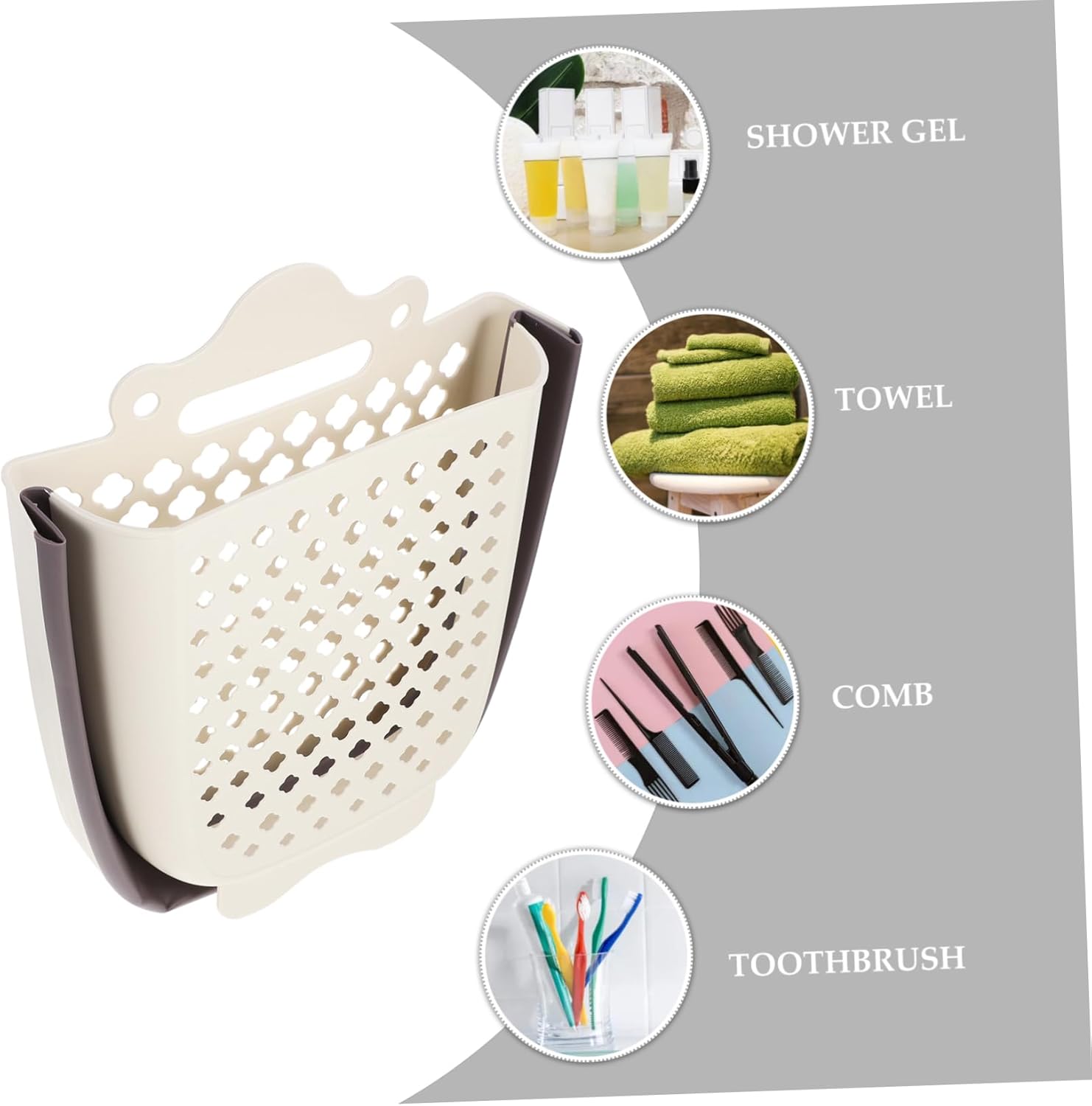 VALICLUD Wall Mounted Laundry Basket Large Capacity Dry Clothes Hamper for Bathroom Storage Space Saving Collapsible Dirty Clothes Container and Organizer Practical Household Hanging Hamper