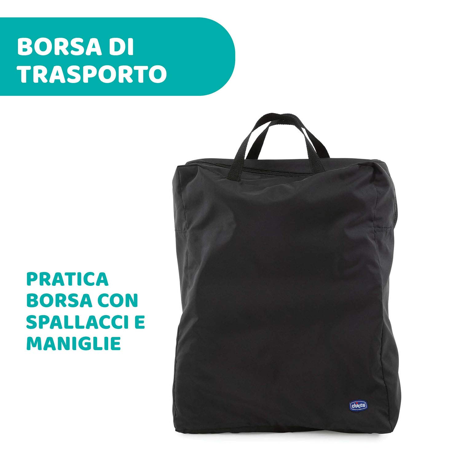Chicco Cheerio Passeggino Leggero e Compatto da 0 mesi a 15kg (portata max 18kg), Passeggino Pieghevole, Posizione Nanna, Chiusura Automatica in 1 Gesto, Capotte Parasole e Parapioggia, Nero