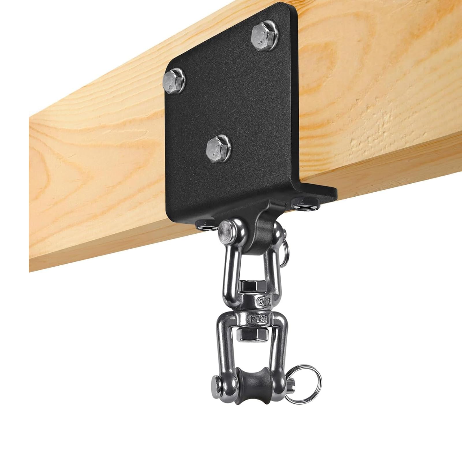 Kipika Heavy Duty Punching Bag Hanger - 360° Swivel I-Beam Mount, Ceiling Installation, Thick Hardware for Boxing, Aerial Yoga, and Home Gym