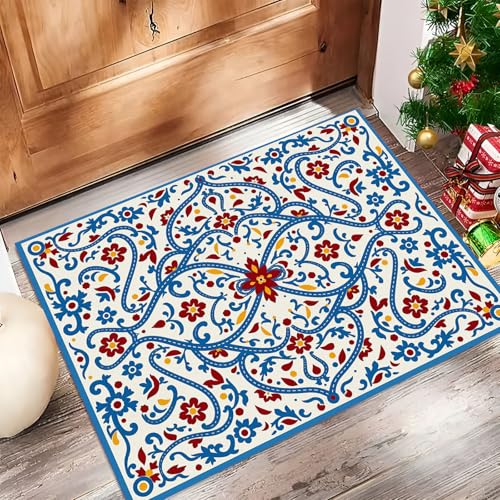 Felpudo alfombrilla antideslizante resistente de 60x90 cm con elementos de vid 4