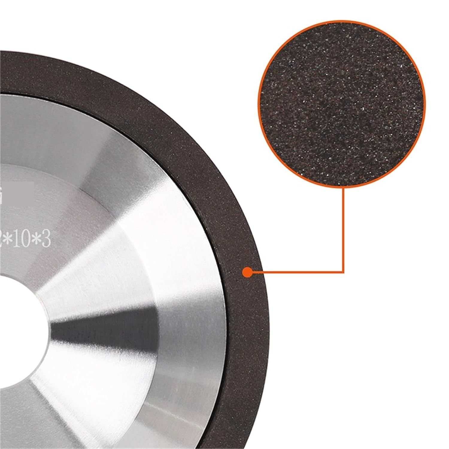 Diamond Grinding Wheel Cup, Circle Cutting Discs for Carbide Tungsten Steel Milling Cutter 100/125/150mm 1pcs(125x20x10x3mm Black)