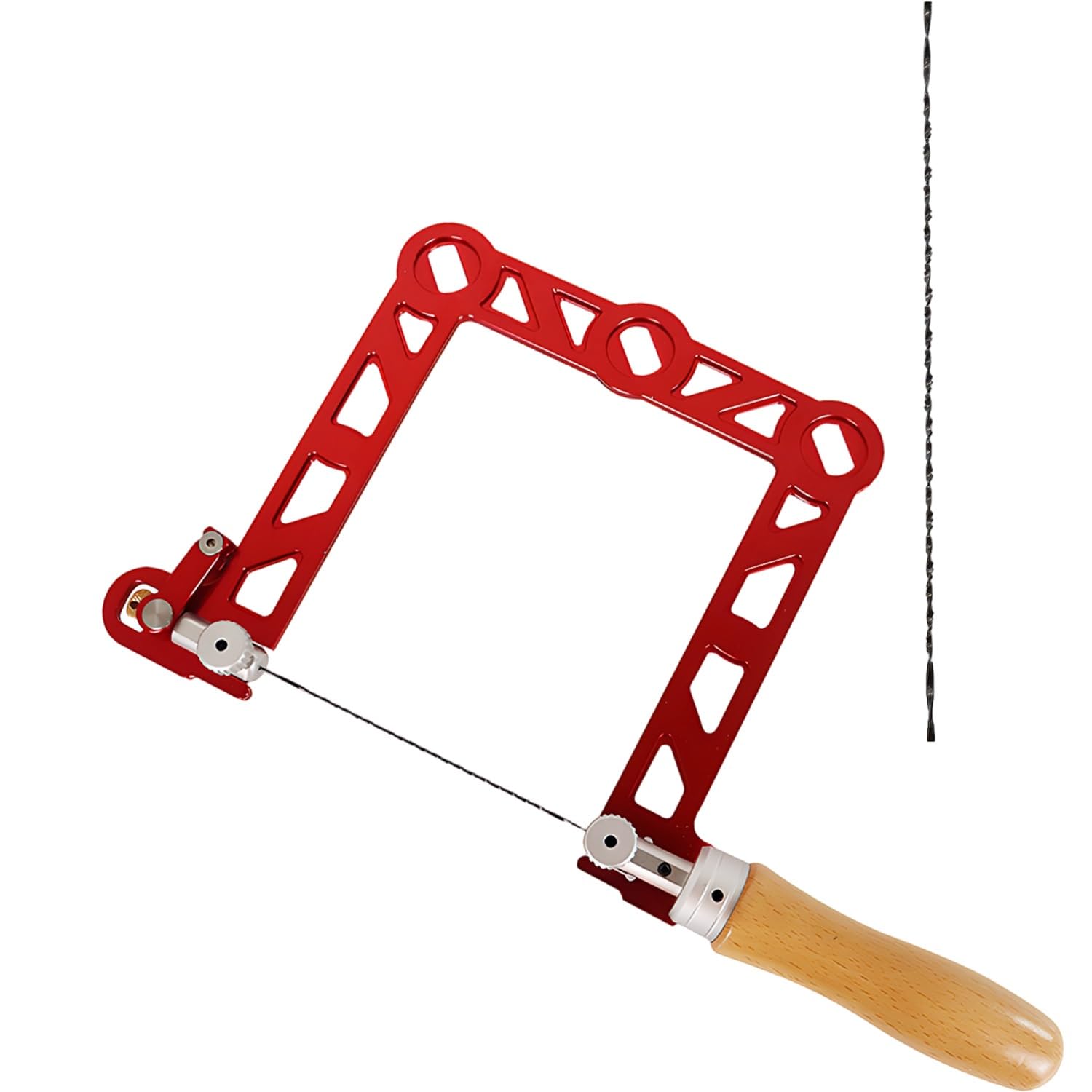Scie à chantourner manuelle professionnelle haute performance pour le travail du bois, outil de coupe multidirectionnelle, scie à chantourner pour bois, plastique, caoutchouc, métal souple