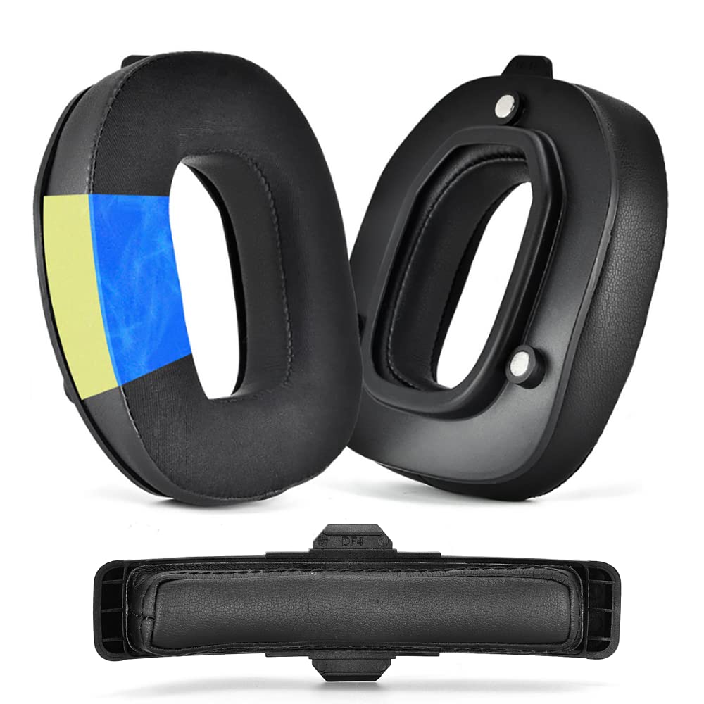 XBERSTAR Cooling Gel earpads Replacement Ear Cushions Ear Pads Compatible with Logitech Astro Gaming A 50 gen4 Headphones (Cooling Gel earpads+Leather Headband)