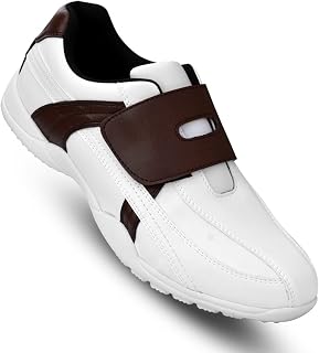 Waterproof Golf Shoes for Men-Comfortable Teenagers Golf Sneakers Breathable Anti-Slip Spikeless with Velcro Golf Footwear Men's Golf Walking Shoes