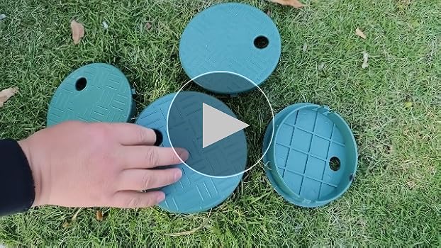 Amazon.com: POFUIERKN 4 Pcs Green Plastic Round Irrigation