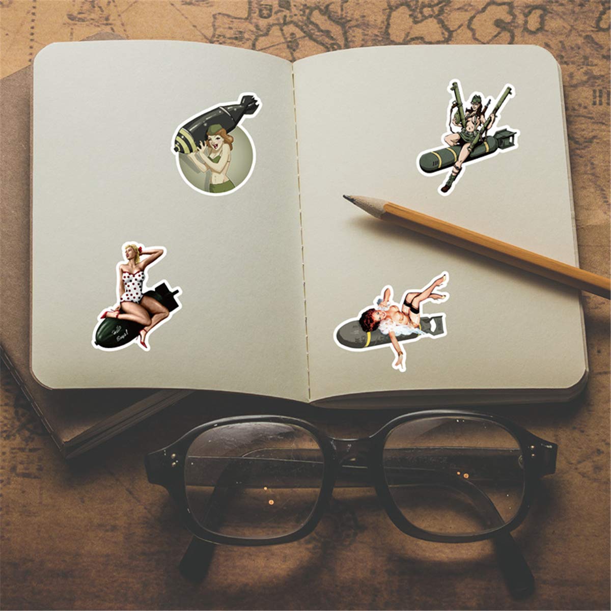 Buy Anime Sexy Pinup Girl Laptop Stickers for Adult, Cute Lady&amp;Loli ...