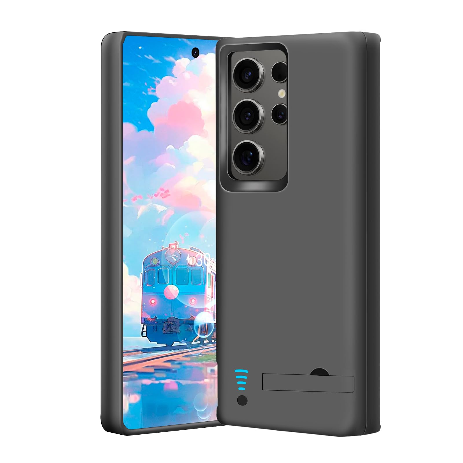 BAHOND Upgraded Battery Case for Samsung Galaxy S24 Ultra, 5000mAh Rechargeable Extended Battery Charging Charger Case, Add 100% Extra Juice, Not Compatible with S24 or S24+ (6.8 inch) Black