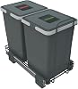 Elletipi PF01 34A2 Pull-Out Differentiated Waste Bin for Base Unit