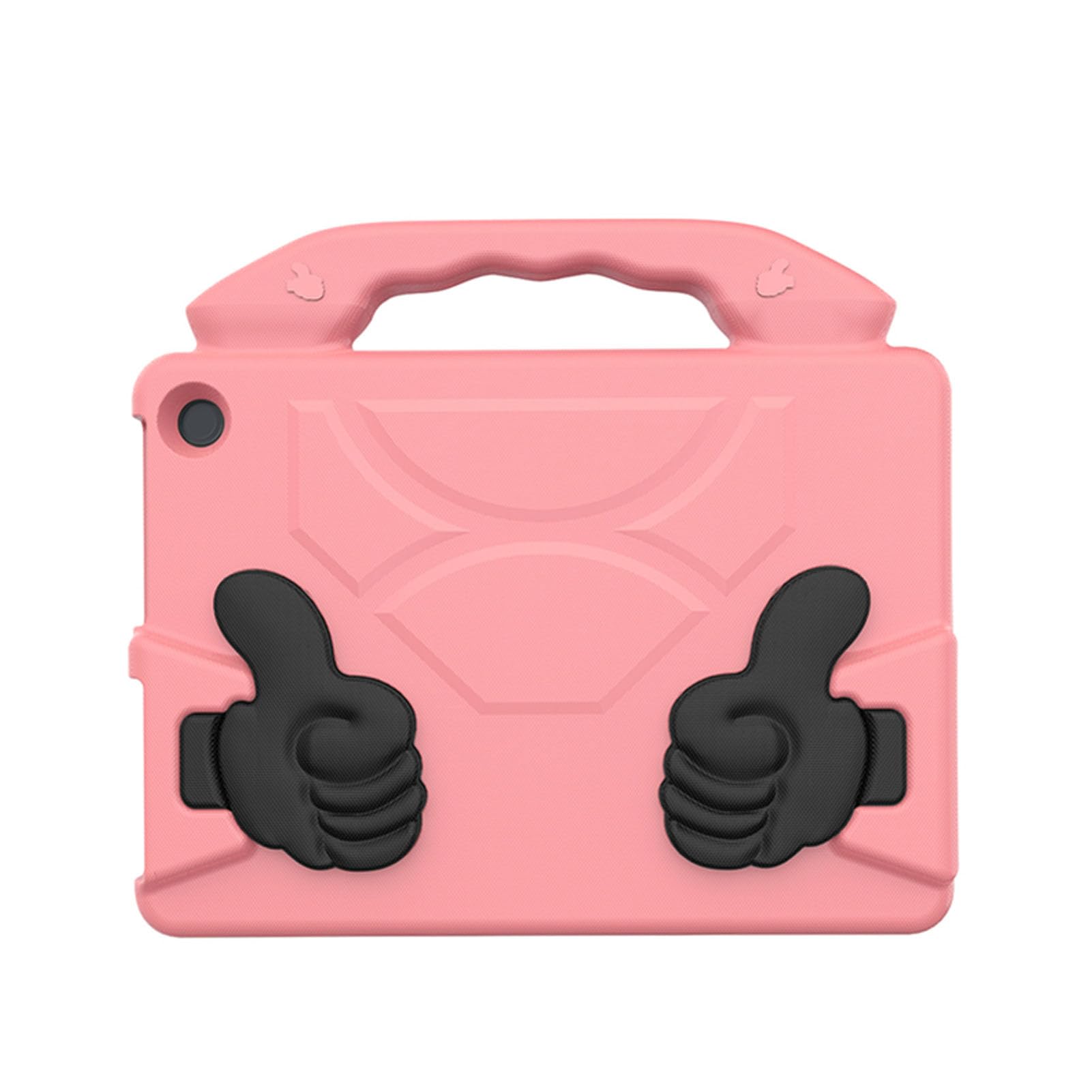 Yctze Custodia per Tablet EVA, Copertura Protettiva Antiurto, Contenitore per Tablet Pieghevole Girevole con Ritagli Precisi, Ideale per HD 10 2021 2023 (Rosa pesca)